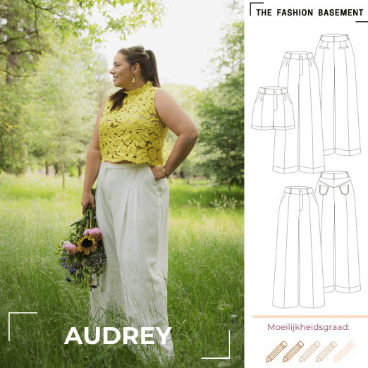 Modelpatroon broek/short 'Audrey' van "The Fashion Basement"